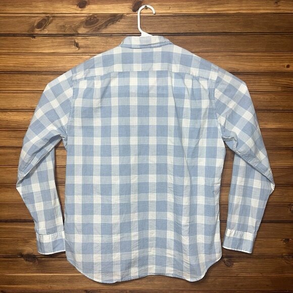 Bonobos Shirt Mens Size XL Slim Fit Blue Checkered Long Sleeve Button LOT OF TWO - Picture 4 of 10